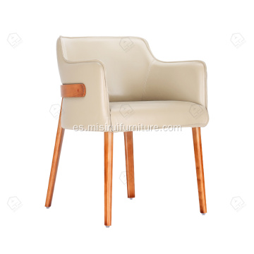 Silla de restaurantes con cuero de silla